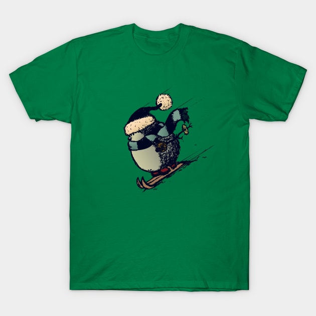 Skier T-Shirt by mangulica